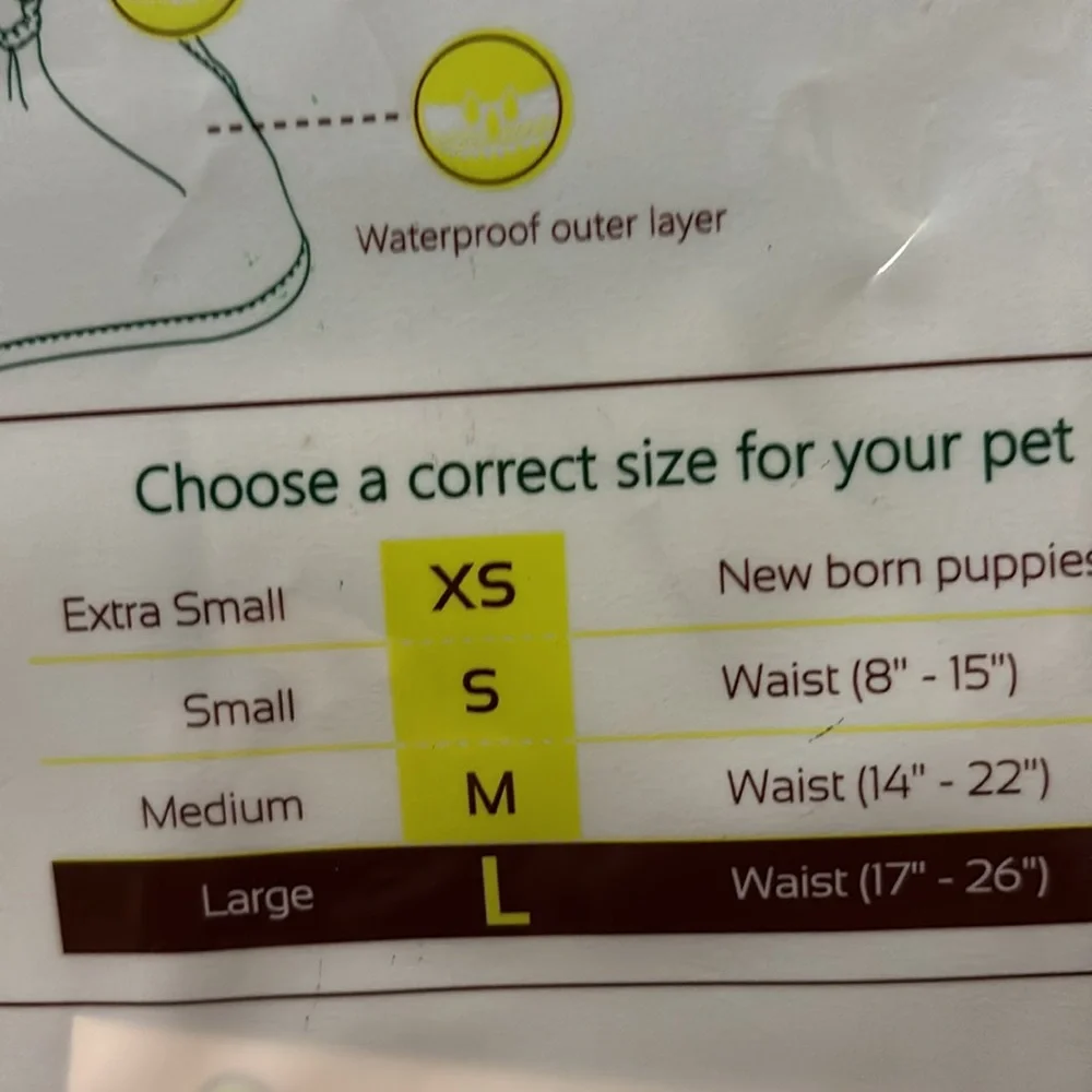 New Pet Magasin Reusable Washable Dog Diapers (Pack of 3), Highly Absorbent